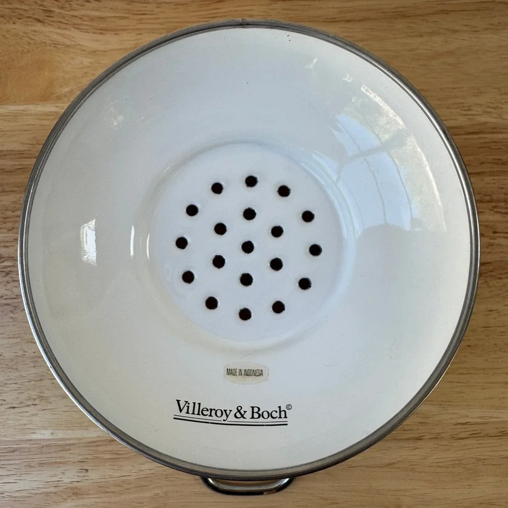 Villeroy & Boch Enamel Colander French Garden Fleurence Fruit Pattern